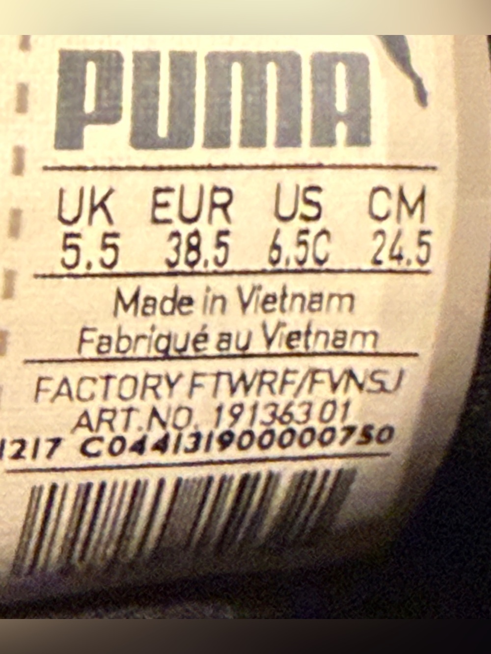Puma Fierce Core Sneakers Women’s Size 6.5C EU 38.5 Training Slip-On - Picture 8 of 8